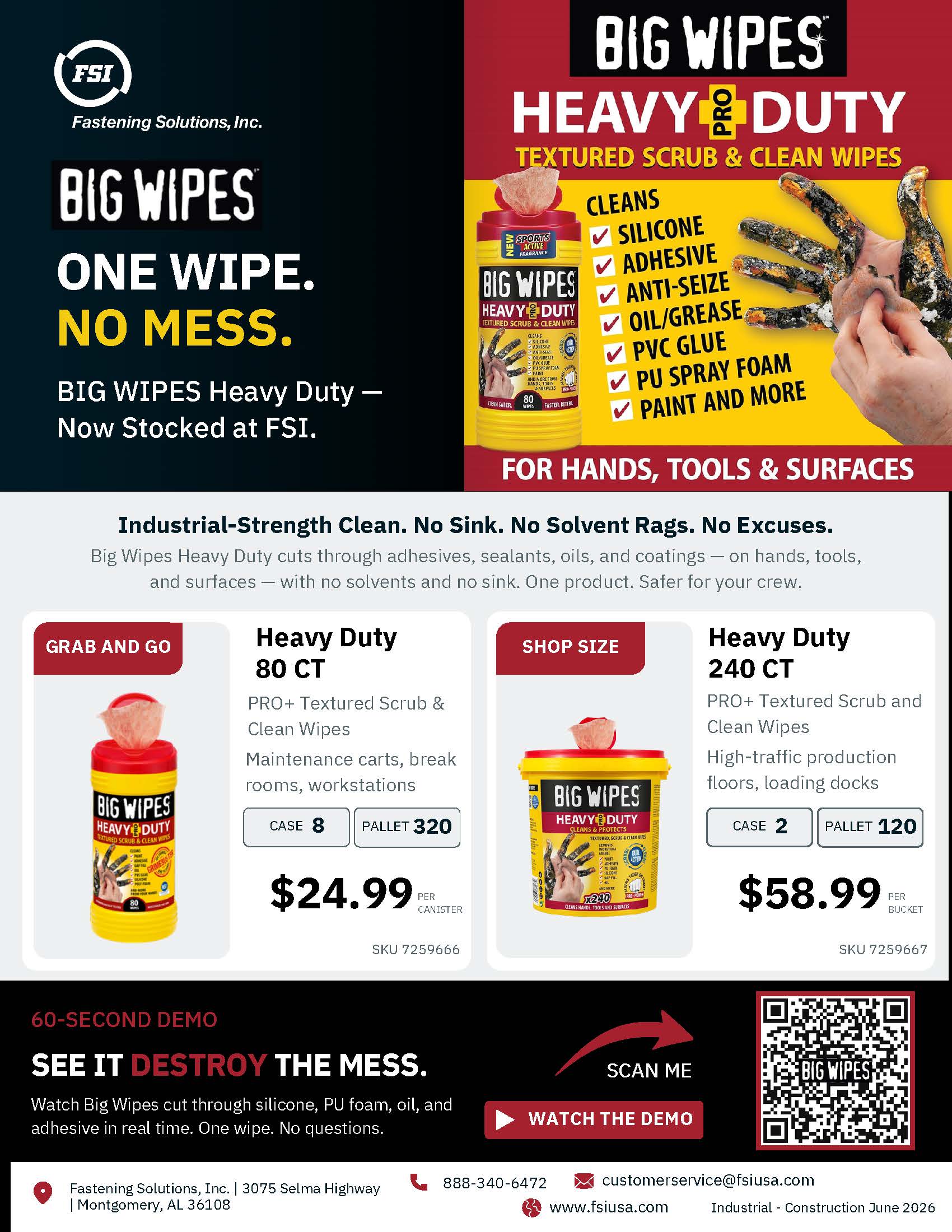 Big Wipes — Industrial & Construction
